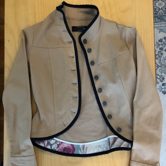 Zachary's Smile Jackets & Blazers - Lightweight Khaki Military-Style Jacket